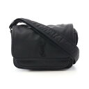 【全品5%OFFクーポン】サンローランパリ SAINT LAURENT PARIS ニキ スモール ショルダーバッグ バッグ ナイロン レザー メンズ ブラック系 776611FACKH1000 【中古】
