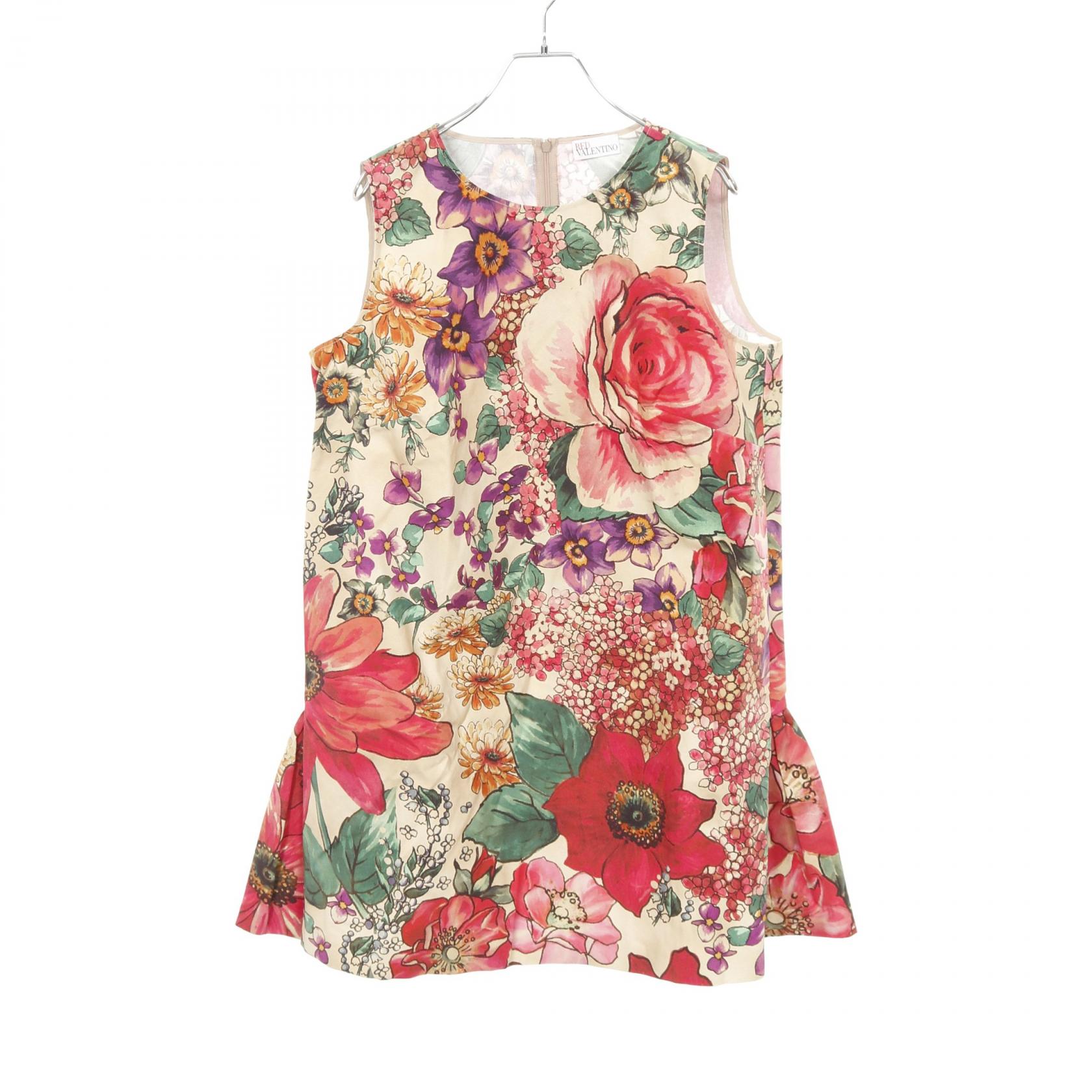 レッドヴァレンティノ RED VALENTINO ワンピース 衣料品 トップス コットン レディース ベージュ系 / マルチカラー GROVS8Q5 【中古】のサムネイル