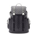 グッチ GUCCI GGブラック ラージ リュックサック バックパック バッグ PVCコーティングキャンバス レザー メンズ ブラック系 / グレー系 792080FADJQ1185 【新品】
