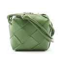 【4千円OFFクーポン対象】ボッテガヴェネタ BOTTEGA VENETA ミニ カセット カメラバッグ ショルダーバッグ バッグ レザー レディース グリーン系 701915VCQC23141 【新品】