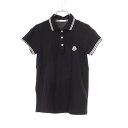【1千円OFFクーポン対象】モンクレール MONCLER ポロシャツ 衣料品 トップス コットン レディース ブラック系 8386000 【中古】