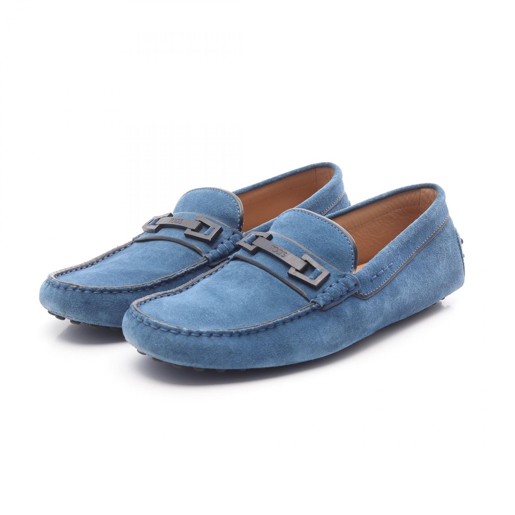 トッズ TOD'S カジュアルシューズ 靴 スウェード メンズ ブルー系 【中古】