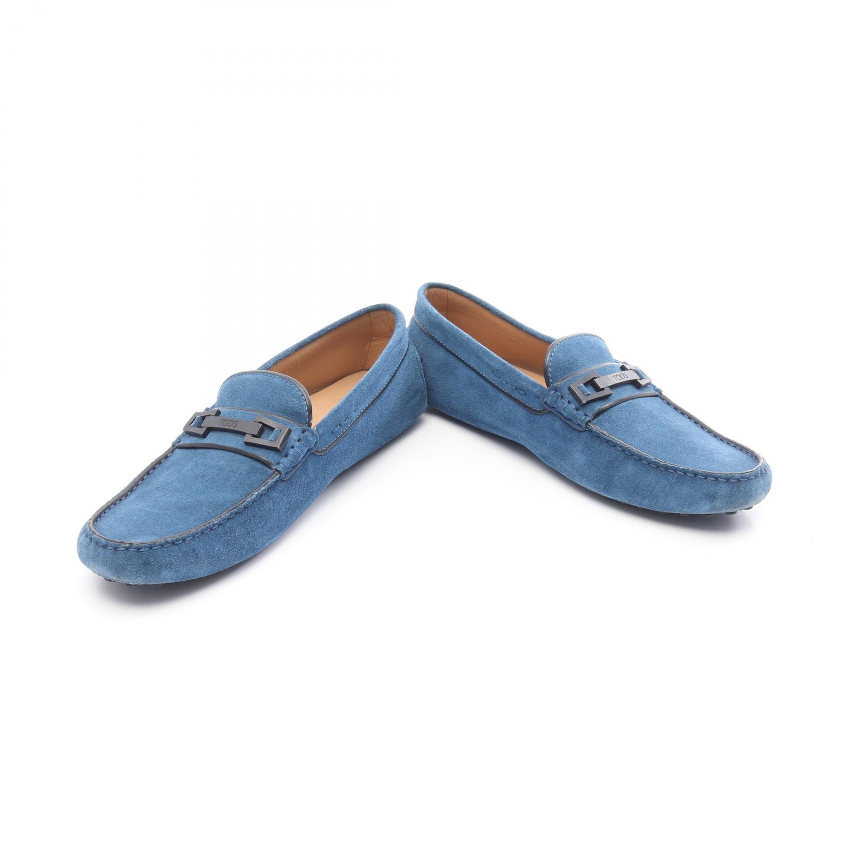 トッズ TOD'S カジュアルシューズ 靴 スウェード メンズ ブルー系 【中古】