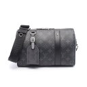 ルイ・ヴィトン LOUIS VUITTON シティ キーポル ショルダーバッグ バッグ PVCコーティングキャンバス レザー モノグラム・エクリプスリバース メ...