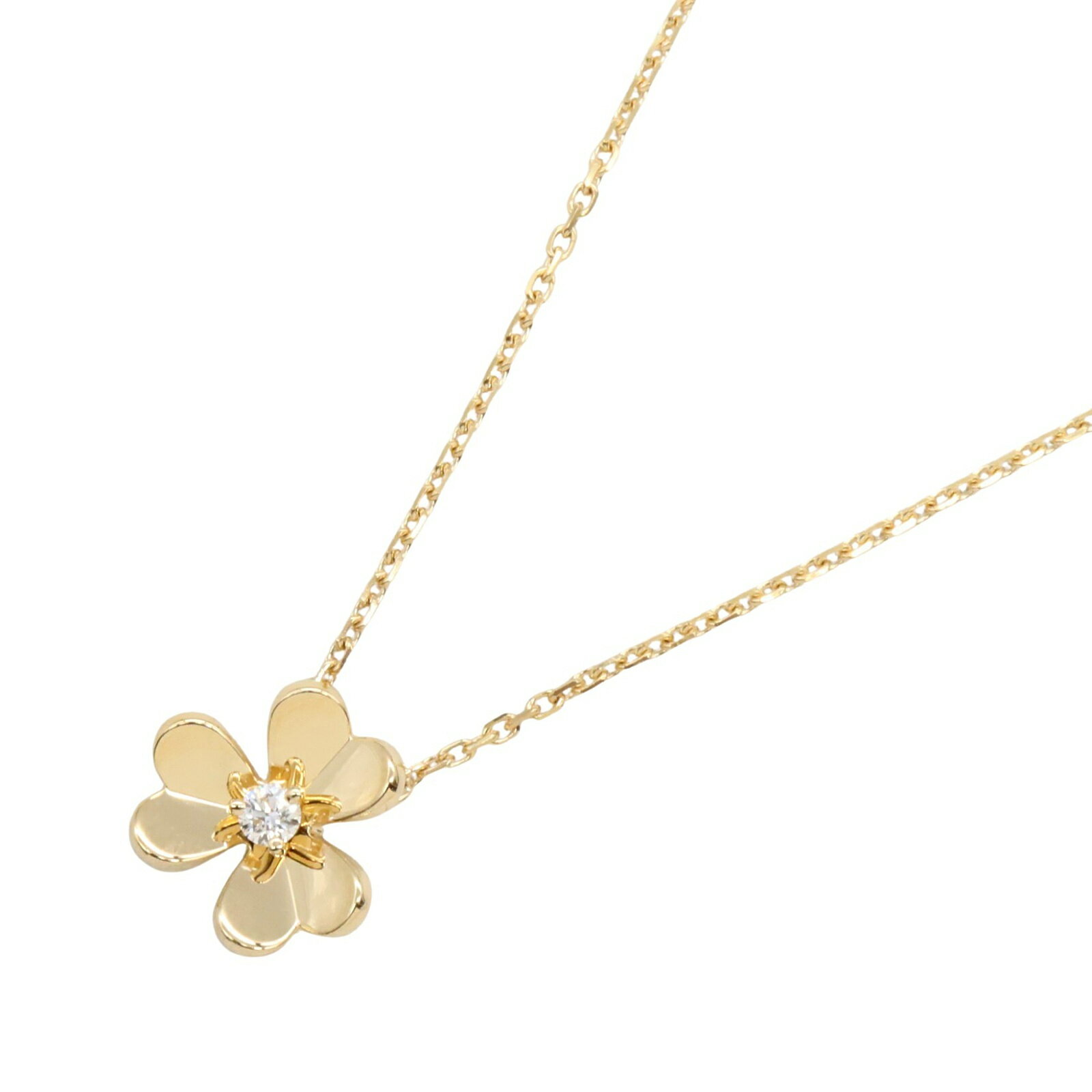 ヴァンクリーフ＆アーペル Van Cleef & Arpels フリヴォル ネックレス ミニ 1PD ネックレス ジュエリー K18（イエローゴールド） ダイヤモンド レディース クリア系 VCARP0J100 【中古】のサムネイル