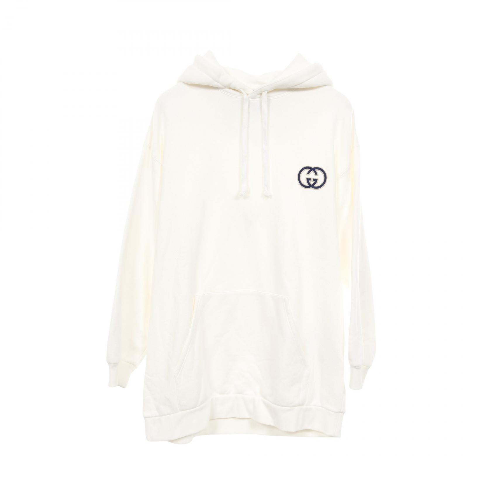 【美品】GUCCI グッチ インターロッキング センターロゴパーカー 黒 L 中古・古着通販】GUCCI (グッチ) インターロッキングGロゴ