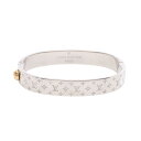 ルイ・ヴィトン LOUIS VUITTON カフ ナノグラム モノグラム バングル アクセサリー ステンレススチール GP(ゴールドメッキ) レディース シルバ...