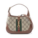 【月末限定×ポイント5倍】グッチ GUCCI ジャッキー 1961 GGスプリーム ハンドバッグ バッグ PVCコーティングキャンバス レザー レディース ベージュ系 / ブラウン系 / マルチカラー 637092 【中古】