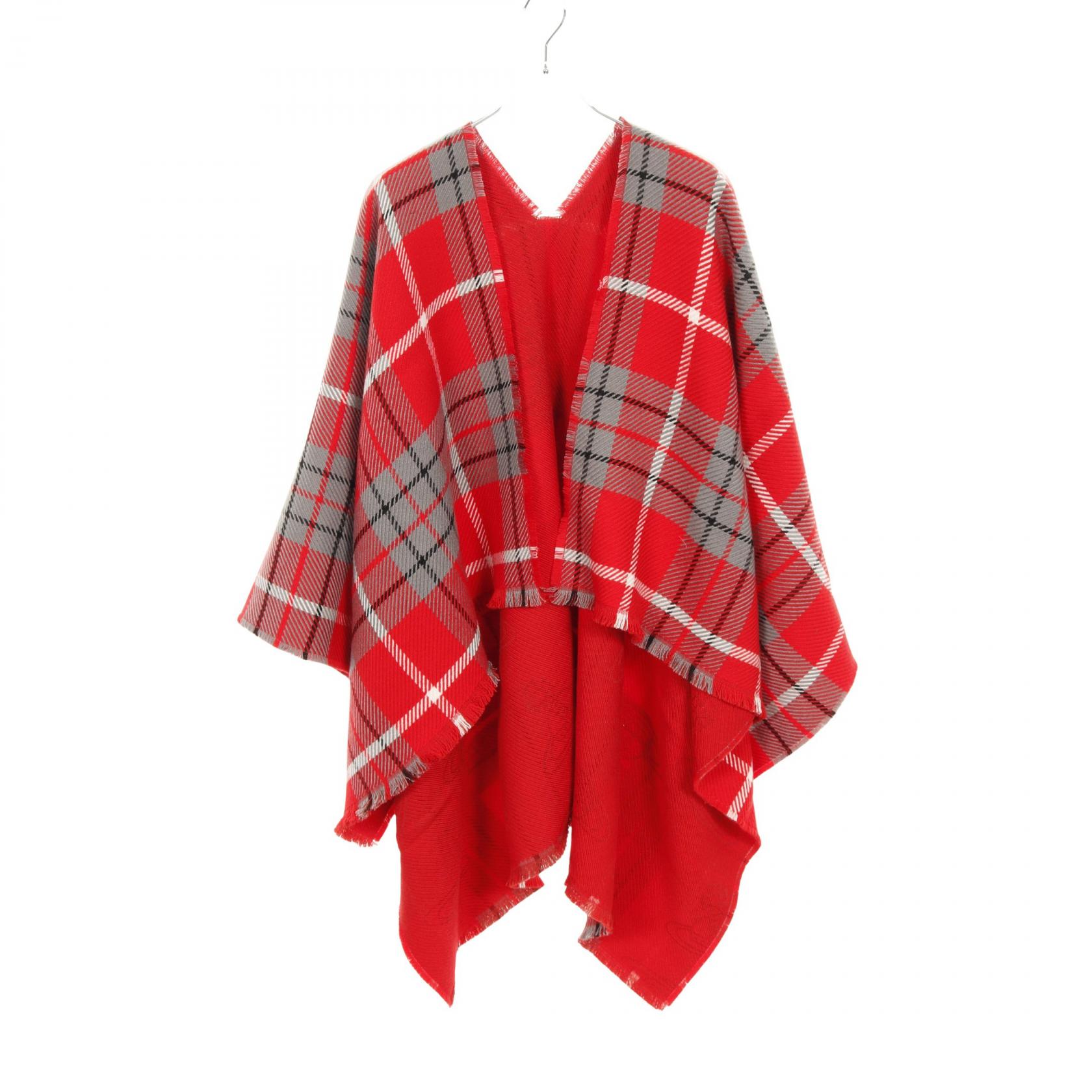 Vivienne Tam 赤 ウールコート ファー付き ロングコート タスマニアリバーウール フォックスファー付き