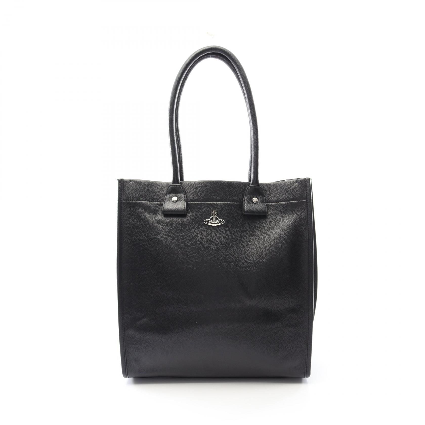 【2千円OFFクーポン対象】ヴィヴィアンウエストウッド Vivienne Westwood TEDDY TOTE BAG トートバッグ バッグ フェイクレザー レディース ブラック系 S4D010001US000D002 【中古】