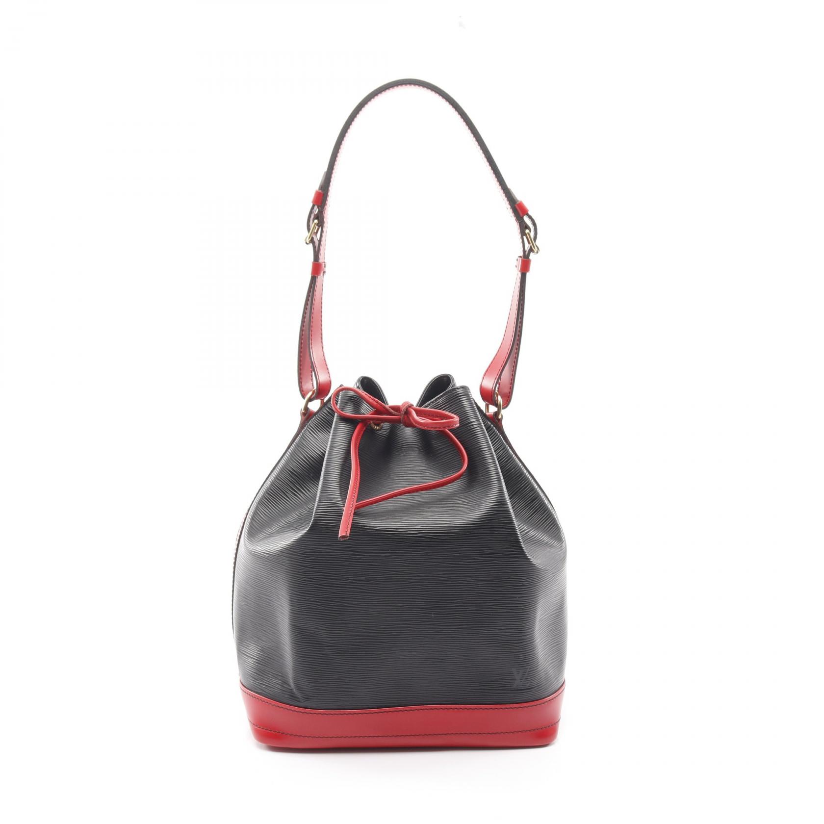 ≪全品5%OFF＆まとめ買い対象≫ルイ・ヴィトン LOUIS VUITTON ノエ エピ ショルダーバッグ バッグ レザー レディース ブラック系 / レッド系 M44017 【中古】