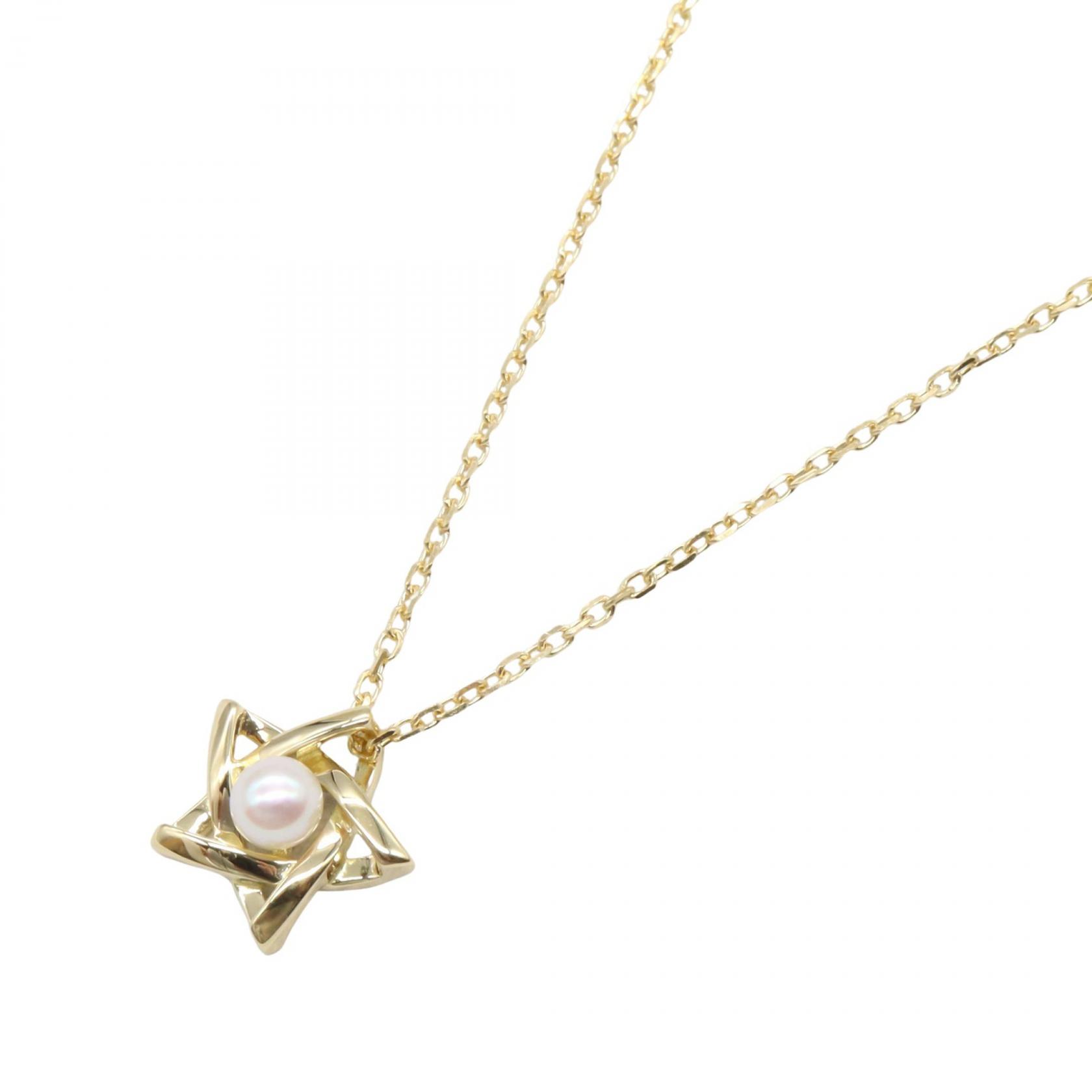 ミキモト MIKIMOTO アコヤベビー真珠 ネックレス ネックレス ジュエリー K18（イエローゴールド） レディース ゴールド系 【中古】