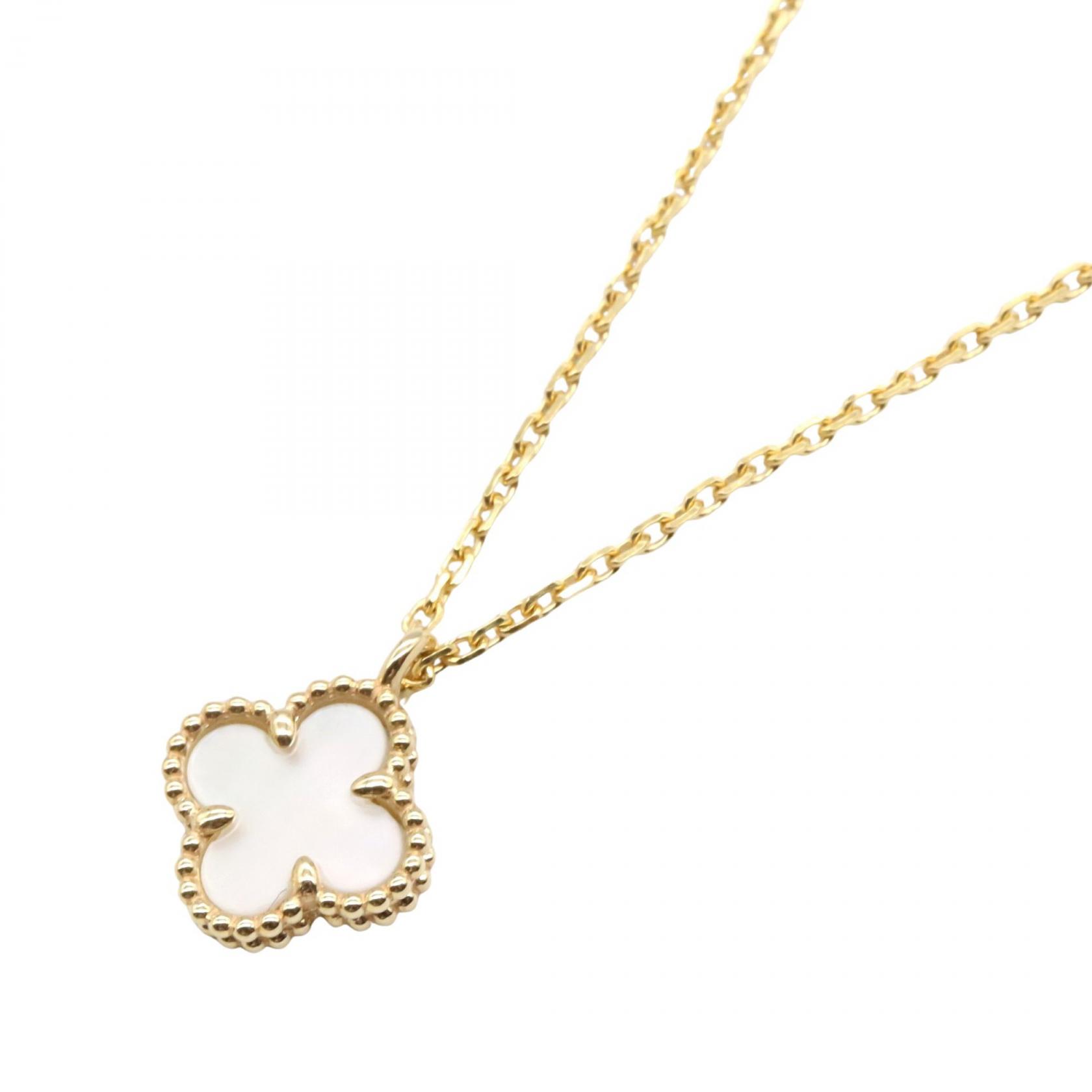 ヴァンクリーフ＆アーペル Van Cleef & Arpels スウィートアルハンブラ マザーオブパール ネックレス ジュエリー K18（イエローゴールド） マザーオブパール レディース ゴールド系 / ホワイト系 VCARF69100 【中古】のサムネイル