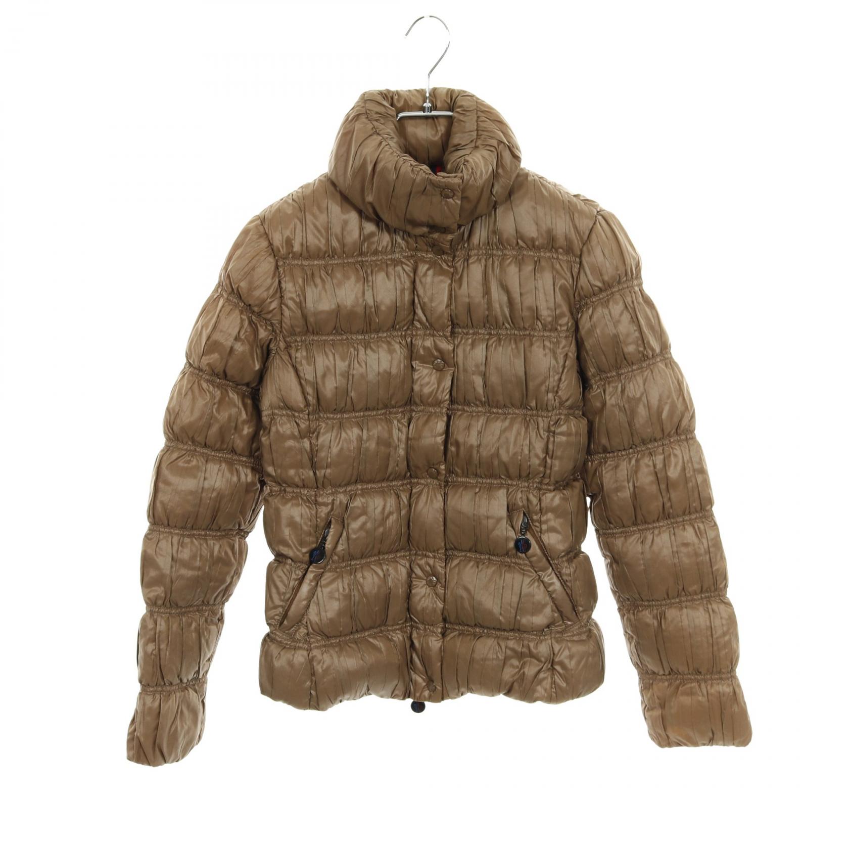 ≪5%OFFクーポン対象≫モンクレール MONCLER ダウンジャケット 衣料品 アウター ナイロン レディース ブラウン系 53016 【中古】