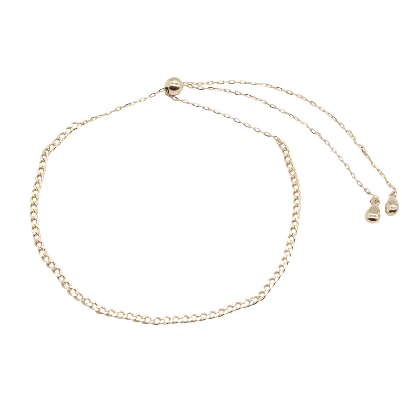 ココシュニック COCOSHNIK キヘイスライドチェーン ブレスレット ブレスレット アクセサリー K10YG レディース ゴールド系 【中古】