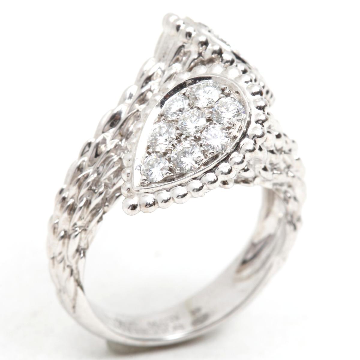 ブシュロン セルパンボエムリング 指輪 ブランドジュエリー レディース K18WG (750) ホワイトゴールド x ダイヤモンド 【中古】 | BOUCHERON BRANDOFF ブランドオフ ブランド ジュエリー アクセサリー リングのサムネイル