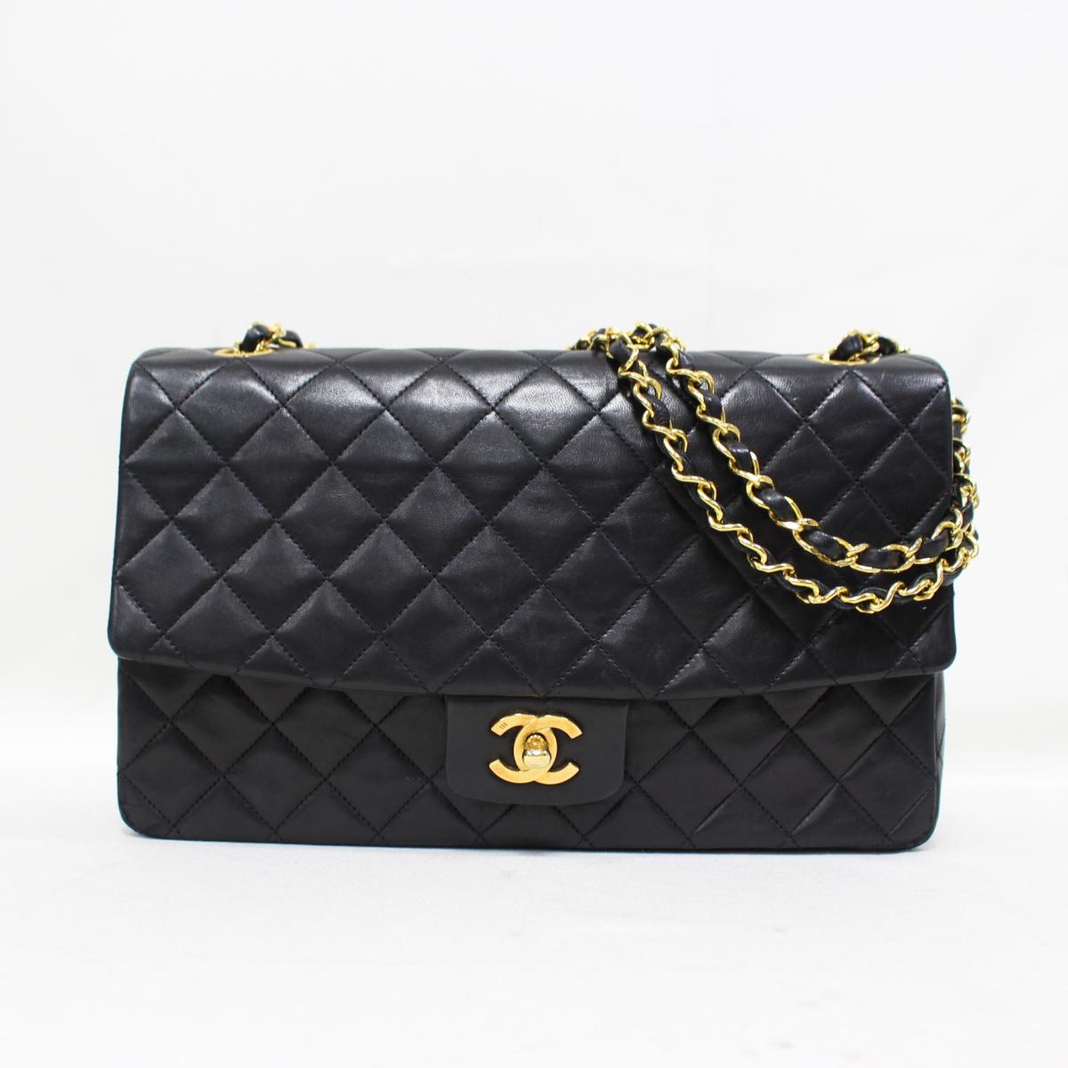 シャネル マトラッセ チェーンショルダーバッグ バッグ レディース ラムスキン ブラック ゴールド金具 【中古】 | CHANEL BRANDOFF ブランドオフ ブランド ブランドバッグ バック ショルダーバッグ ショルダー 肩掛け