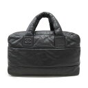 シャネル ココ・コクーン ラージトートバッグ バッグ メンズ レディ—ス レザー ブラック (シルバー金具) 【中古】 | CHANEL BRANDOFF ブランドオフ レディース ブランド ブランドバッグ バック トートバッグ トートバック トート