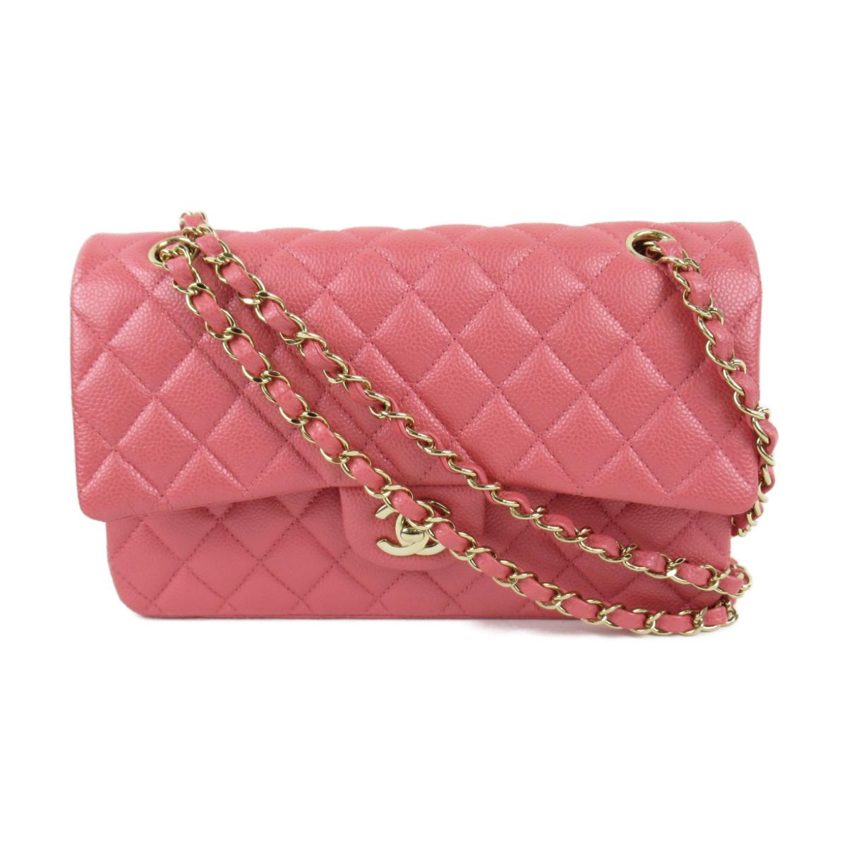 シャネル マトラッセWフラップチェーンショルダーバッグ バッグ レディース キャビアスキン ピンク 【中古】 | CHANEL BRANDOFF ブランドオフ ブランド ブランドバッグ バック ショルダーバッグ ショルダーバック ショルダー 肩掛けのサムネイル