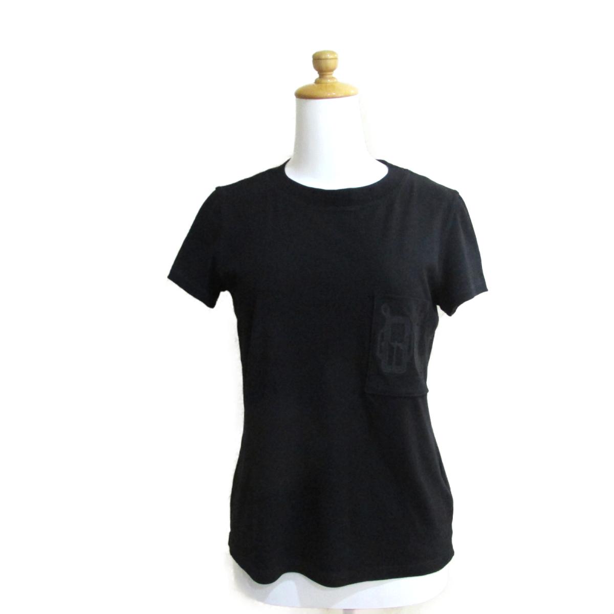 エルメス Tシャツ 衣料品 レディース コットン100％ ブラック 【中古】 | HERMES BRANDOFF ブランドオフ 衣類 ブランド トップス シャツ カットソーのサムネイル