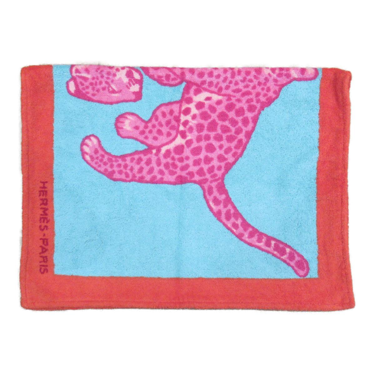 エルメス ビーチタオル小 ヒョウ柄 衣料品 ユニセックス コットン マルチカラー (102629M01)のサムネイル