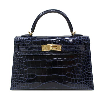 エルメス ミニケリードゥ 2way バッグ ハンドバッグ ショルダーバッグ レディース アリゲーター ブルーマリン 【中古】 | HERMES BRANDOFF ブランドオフ ブランド ブランドバッグ バック ハンドバック ハンド