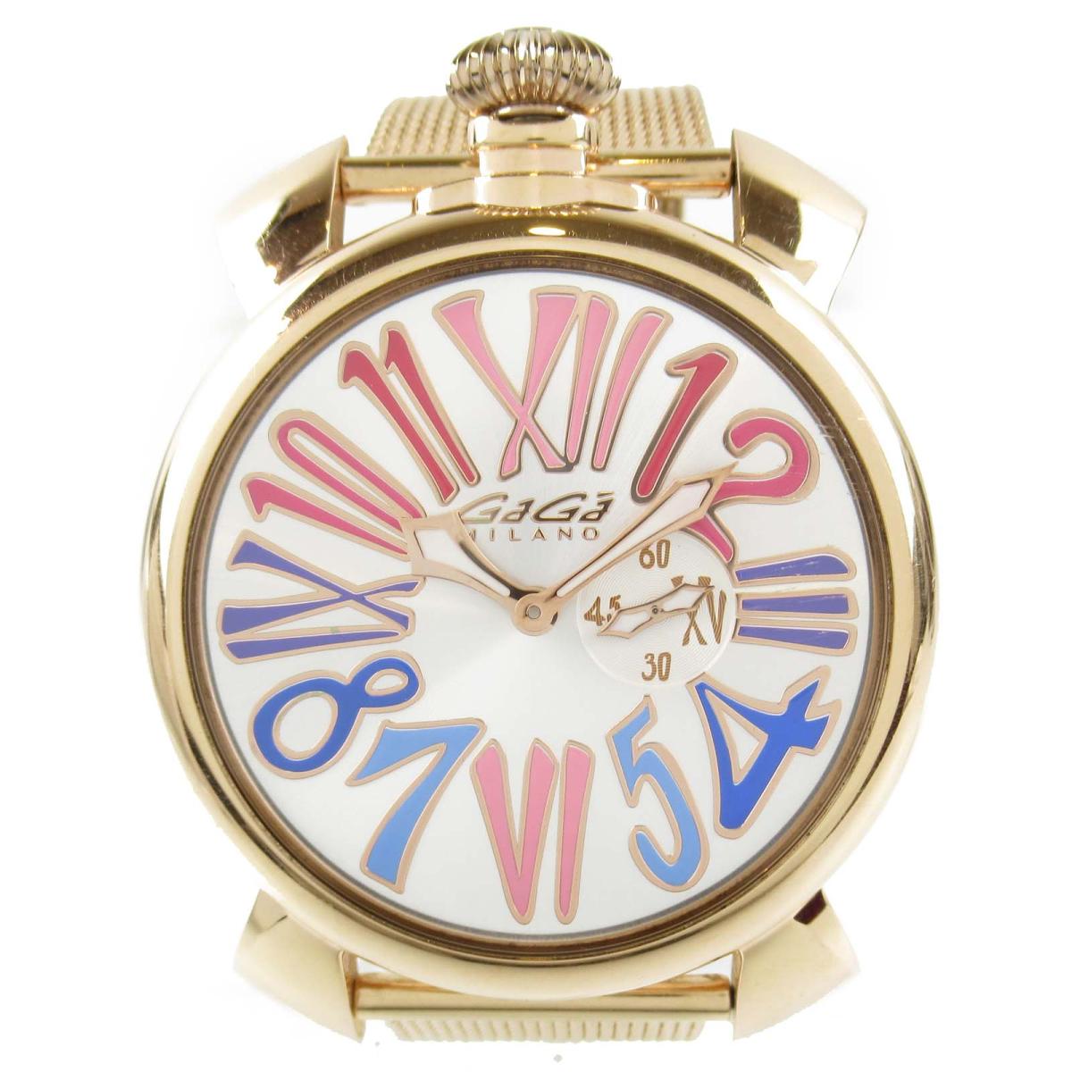 ガガミラノ マヌアーレスリム46 ウォッチ 腕時計 時計 メンズ GP (5081) 【中古】 | GaGa MILANO BRANDOFF ブランドオフ ブランド ブランド時計 ブランド腕時計のサムネイル