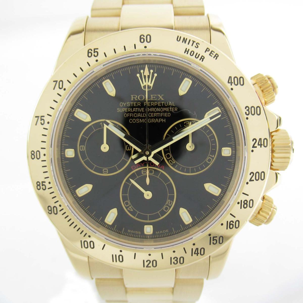 ロレックス デイトナ ウォッチ 腕時計 時計 メンズ K18YG (750) イエローゴールド (116528 F番) 【中古】 | ROLEX BRANDOFF ブランドオフ ブランド ブランド時計 ブランド腕時計