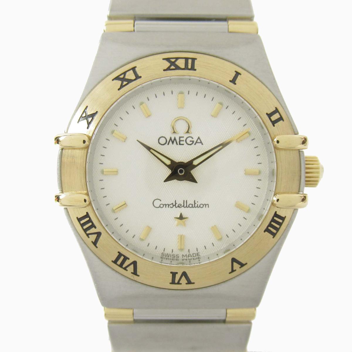 オメガ コンステレーション ミニ ウォッチ 腕時計 時計 レディース ステンレススチール (SS) x 18Kイエローゴールド 【中古】 | OMEGA BRANDOFF ブランドオフ ブランド ブランド時計 ブランド腕時計