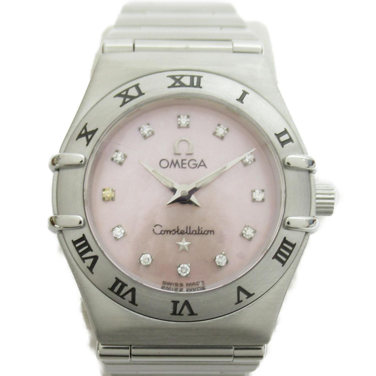 オメガ コンステレーション ミニ 12Pダイヤ ウォッチ 腕時計 時計 レディース ステンレススチール (SS) x ダイヤモンド (1562.65) 【中古】 | OMEGA BRANDOFF ブランドオフ ブランド ブランド時計 ブランド腕時計