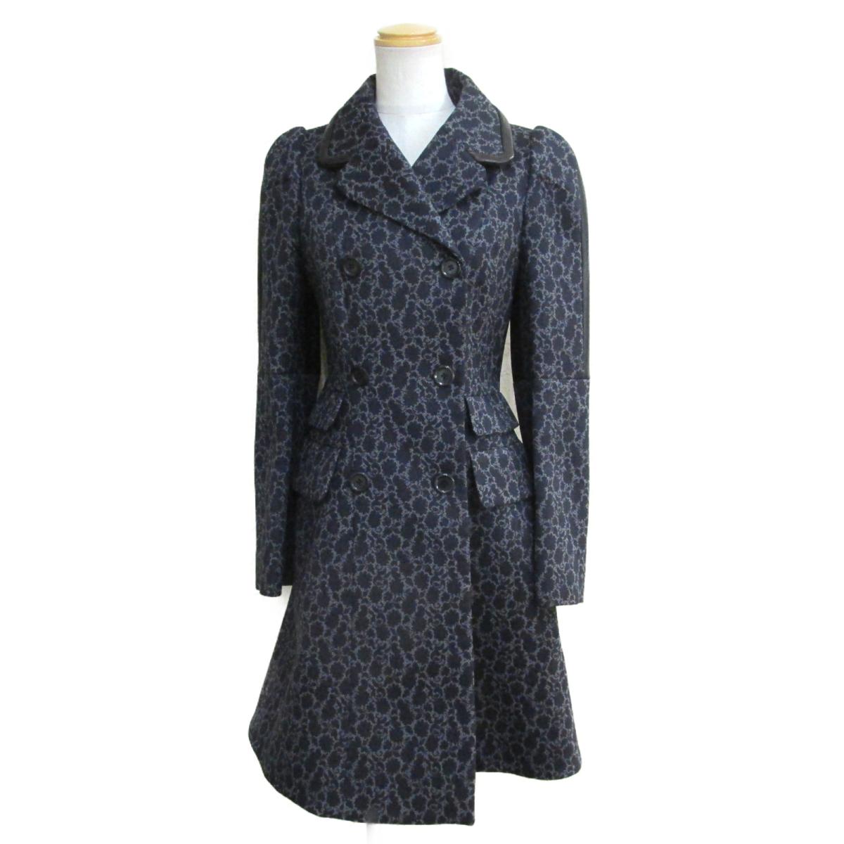 ルイヴィトン コート 衣料品 レディース ナイロン41％xポリエステル59％／ラムスキン ネイビーxブラックxグレー (RW132AFACO30PPQ) 【中古】 | LOUIS VUITTON BRANDOFF ブランドオフ ヴィトン ビトン ルイ・ヴィトン 衣類 ブランド アウター ジャケットのサムネイル