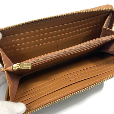 コーチ ラウンドファスナー長財布 財布 レディース コーティングキャンバス ベージュ x ブラウン 【中古】 | COACH BRANDOFF ブランドオフ ブランド ブランド財布 レディース財布 サイフ