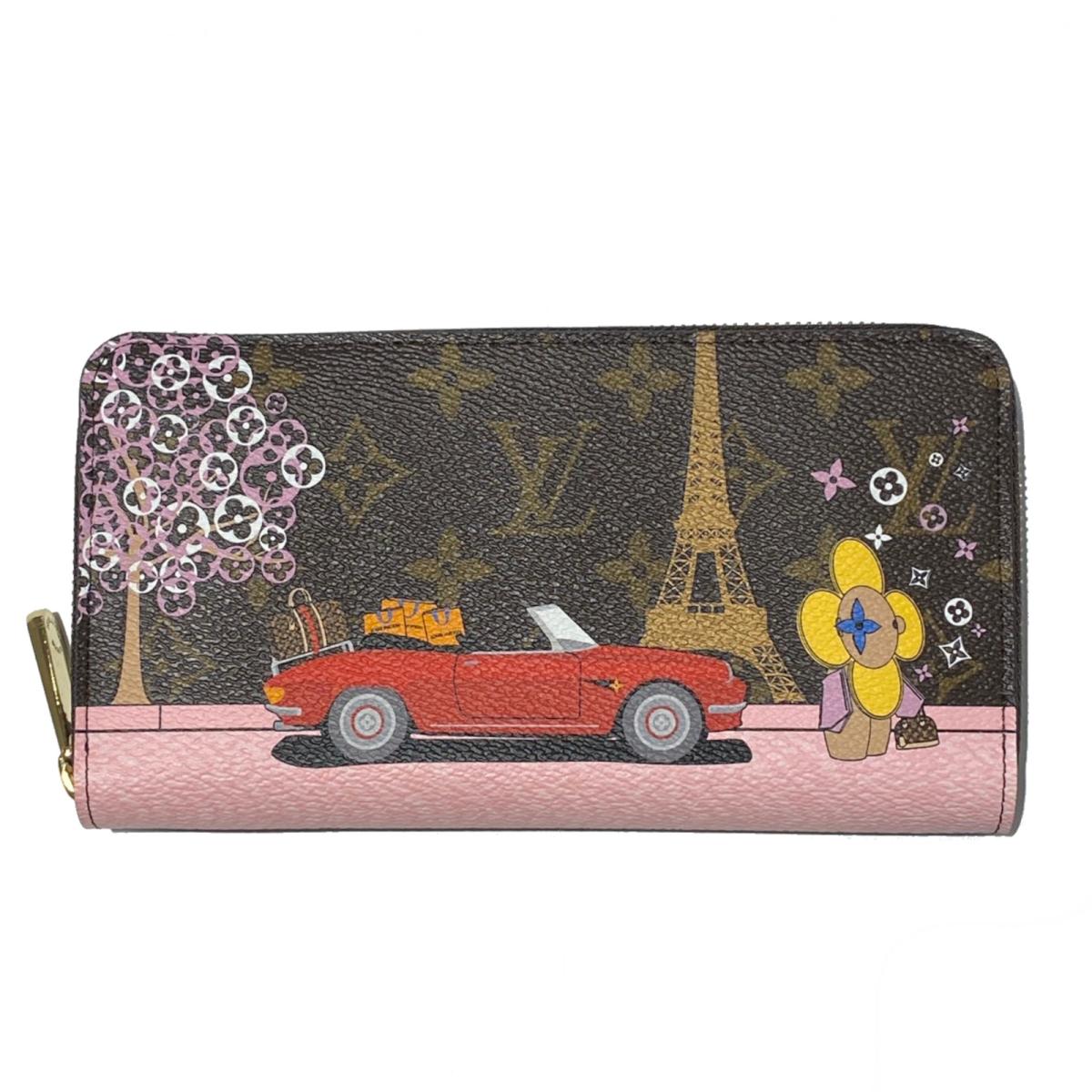 ルイ・ヴィトン LOUIS VUITTON ジッピー・ウォレット ラウンド長財布 ラウンド長財布 財布 PVCコーティングキャンバス メンズ レディース ブラウン系 / マルチカラー M68487 【中古】のサムネイル