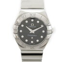 オメガ OMEGA コンステレーション ウォッチ 腕時計 時計 ステンレススチール x ダイヤモンド レディース ブラック系 ブラック 【中古】 | ブランド ブランド時計 ブランド腕時計
