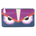 ▼9/24よりポイント3倍&最大2万円OFFクーポン▼ フェンディ FENDI モンスターポーチ ポーチ バッグ レザー レディース ネイビー系 / ピンク系 / ネイビー/レザー 8M0341 【中古】