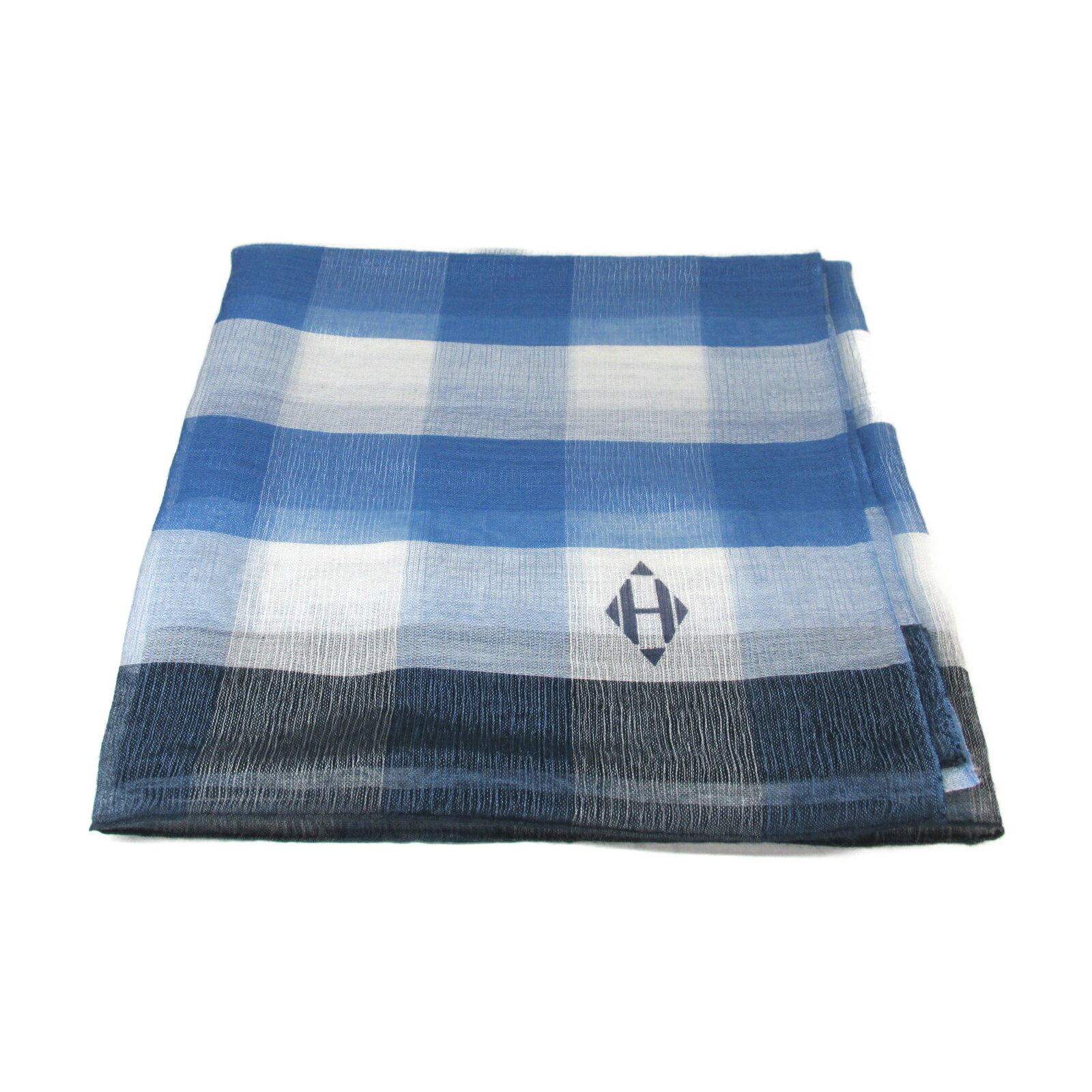 エルメス HERMES ストール 衣料品 カシミア シルク レディース ブルー系 / ネイビー系 ブルー 【中古】 | ブランド マフラーのサムネイル