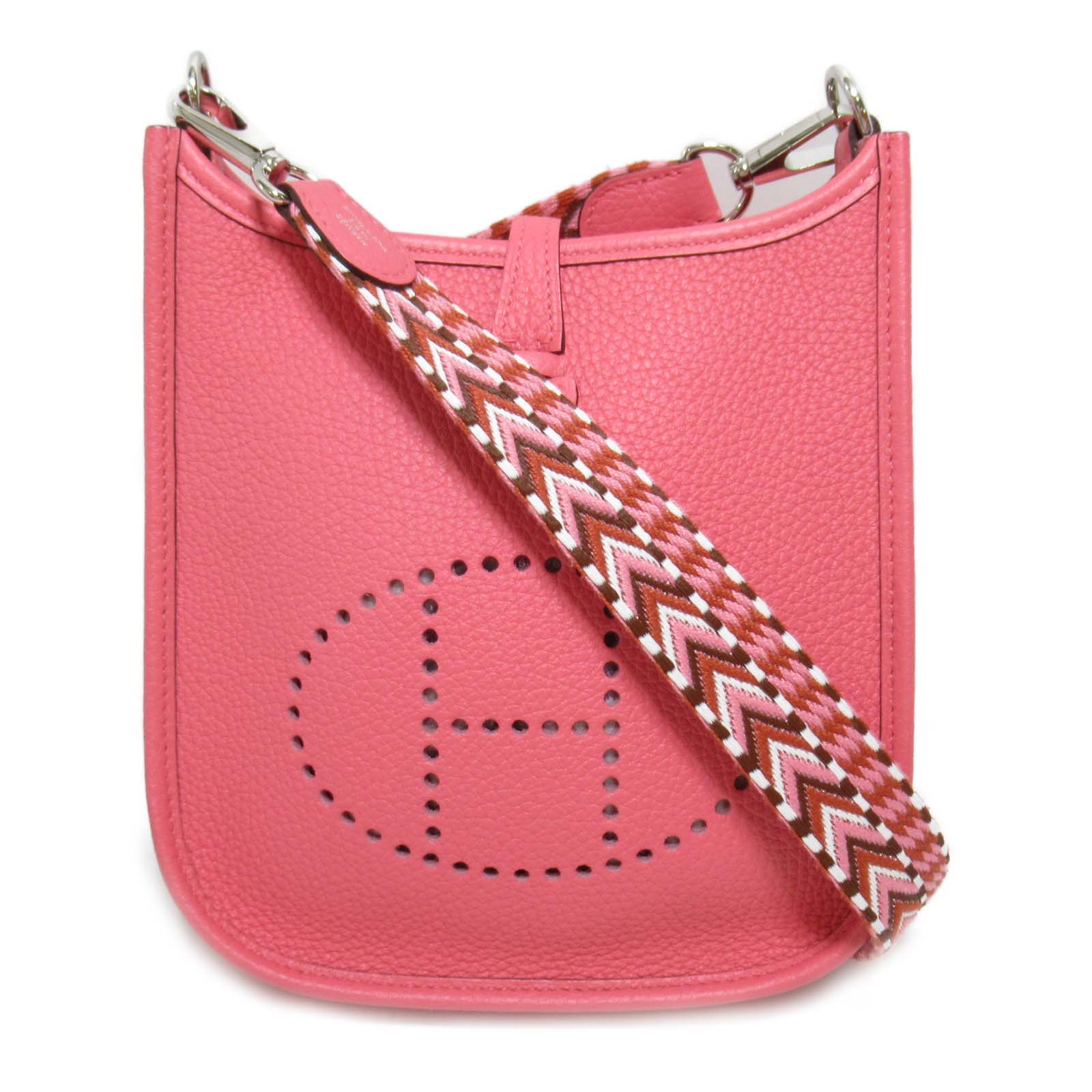 エルメス HERMES エヴリンTPM ショルダーバッグ ショルダーバッグ バッグ レザー トリヨンクレマンス レディース ローズアザレ ピンク系 ローズアザレ/ローズコンフェッティ 【中古】のサムネイル
