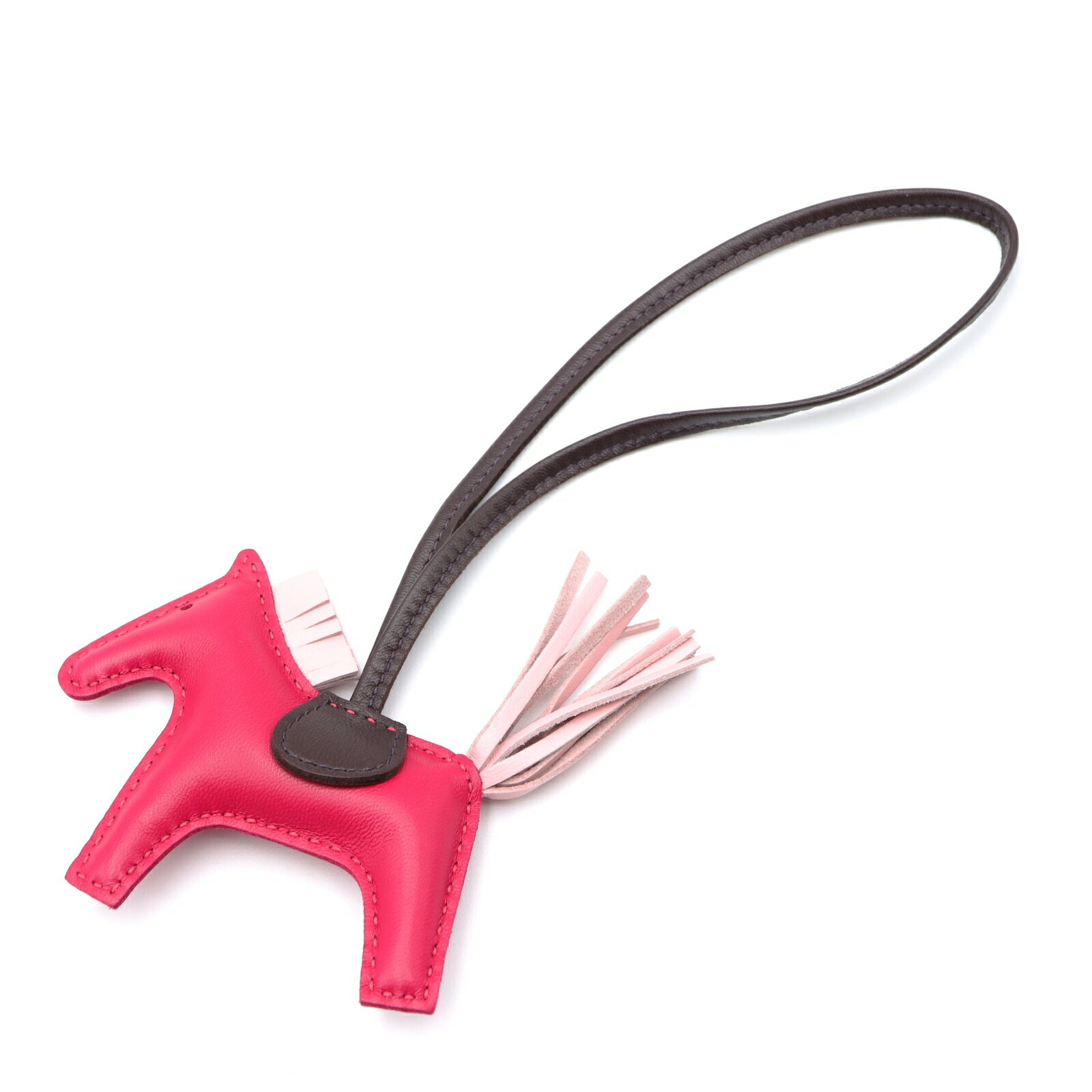 エルメス HERMES ロデオPM チャーム アクセサリー レザー メンズ レディース ピンク系 セリエ/サクラ/ブランボワーズ Z刻 【中古】のサムネイル