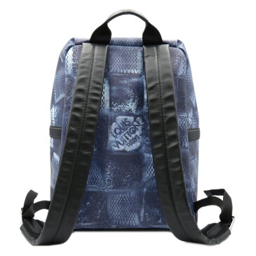 ▼2/15より!なくなり次第終了最大5万円OFFクーポン&全品ポイント5倍▼ ルイ・ヴィトン LOUIS VUITTON ディスカバリー・バックパックPM リュックサック バックパック バッグ PVCコーティングキャンバス ダミエ・ソルト キャンバス メンズ ブルー系 ネイビー N50060 【中古】
