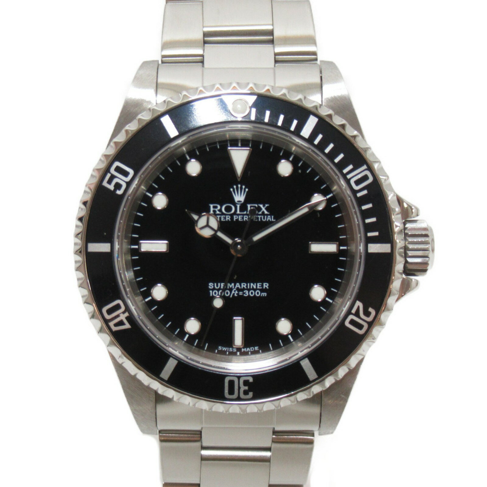 ロレックス ROLEX サブマリーナ・ノンデイト 腕時計 時計 ステンレススチール メンズ ブラック系 BK/QB 14060M 【中古】