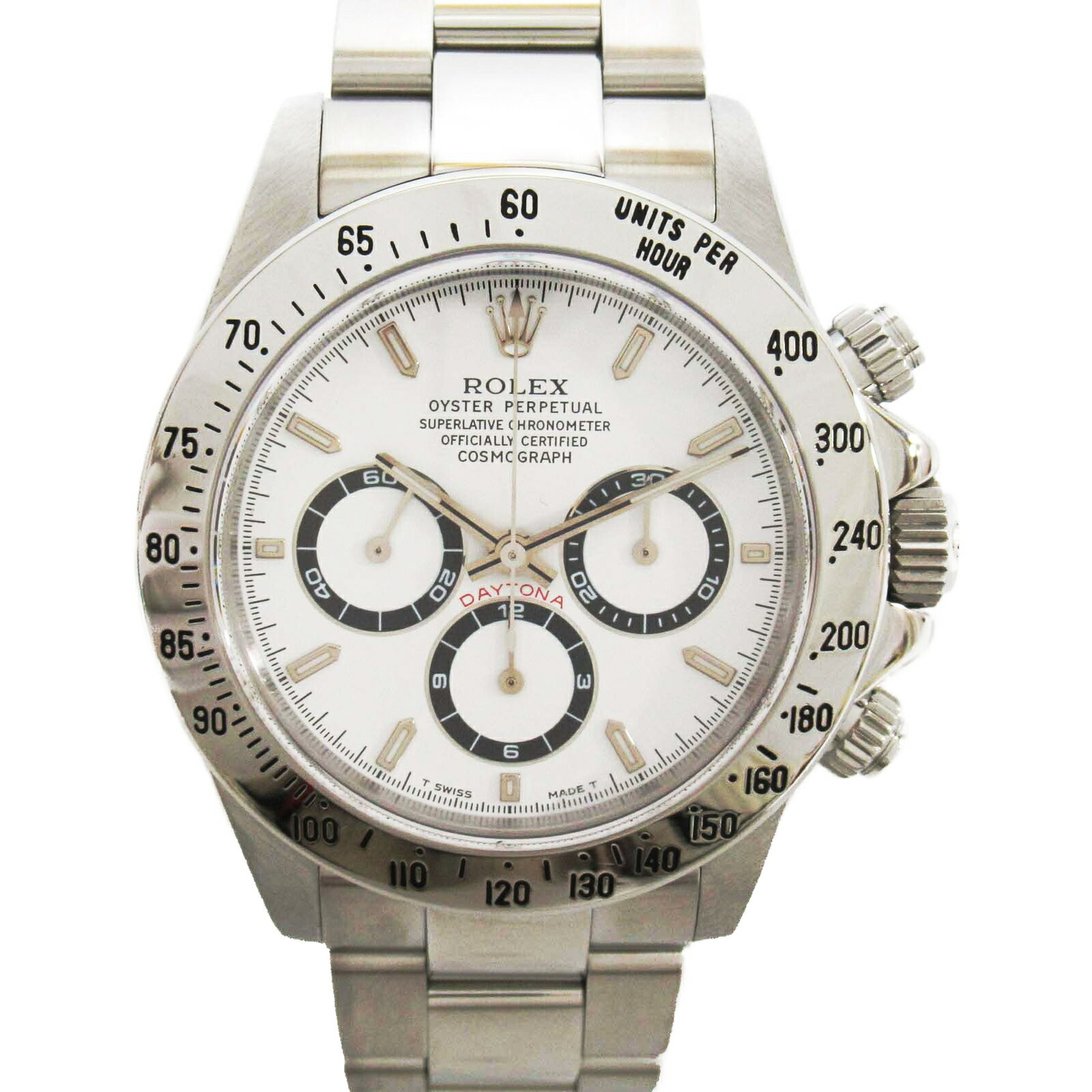 ロレックス ROLEX デイトナ ウォッチ 腕時計 腕時計 時計 ステンレススチール メンズ ホワイト系 WH/QB 16520 【中古】