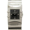 オメガ OMEGA コンステレーション カレ 腕時計 時計 ステンレススチール ダイヤモンド レディース ブラック系 ブラック 1528.46 【中古】 | ブランド ブランド時計 ブランド腕時計 ウォッチ