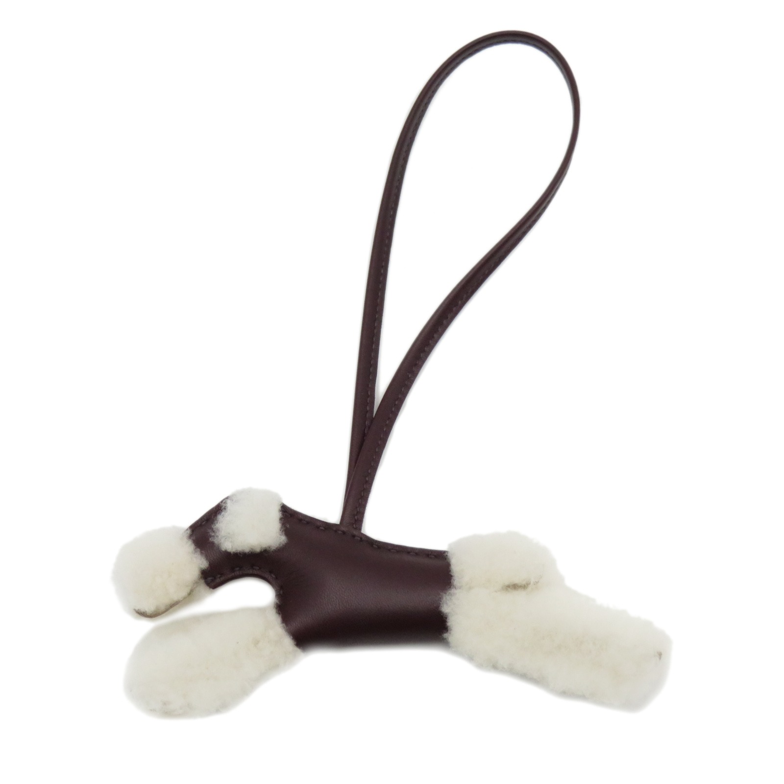 エルメス HERMES バディ バッグチャーム チャーム アクセサリー ラムスキン（羊革） ウール メンズ レディース レッド系 ルージュセリエ ルージュセリエ/Z刻 【中古】のサムネイル