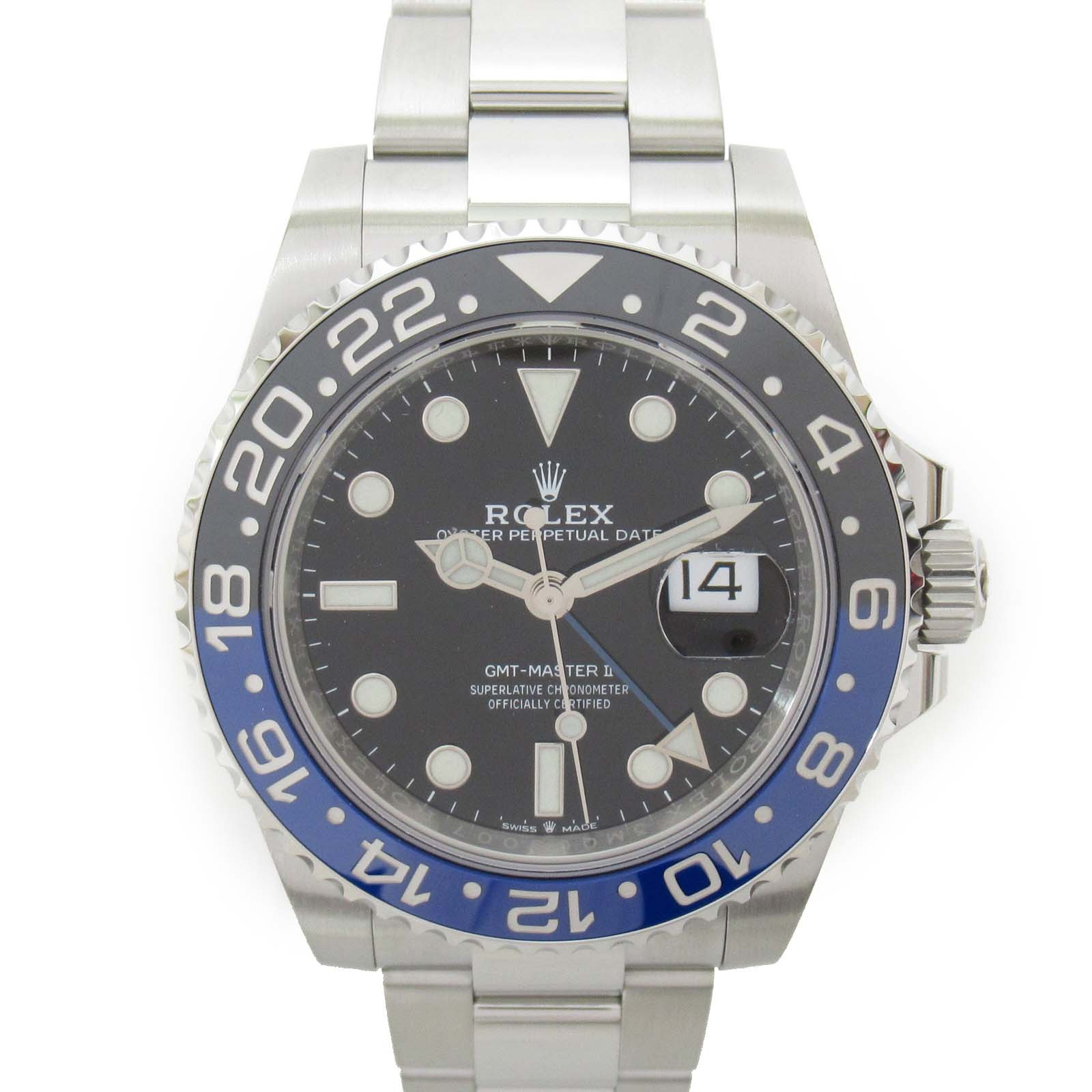 ロレックス ROLEX GMTマスター2 腕時計 腕時計 時計 ステンレススチール メンズ ブラック系 126710BLNR 【中古】