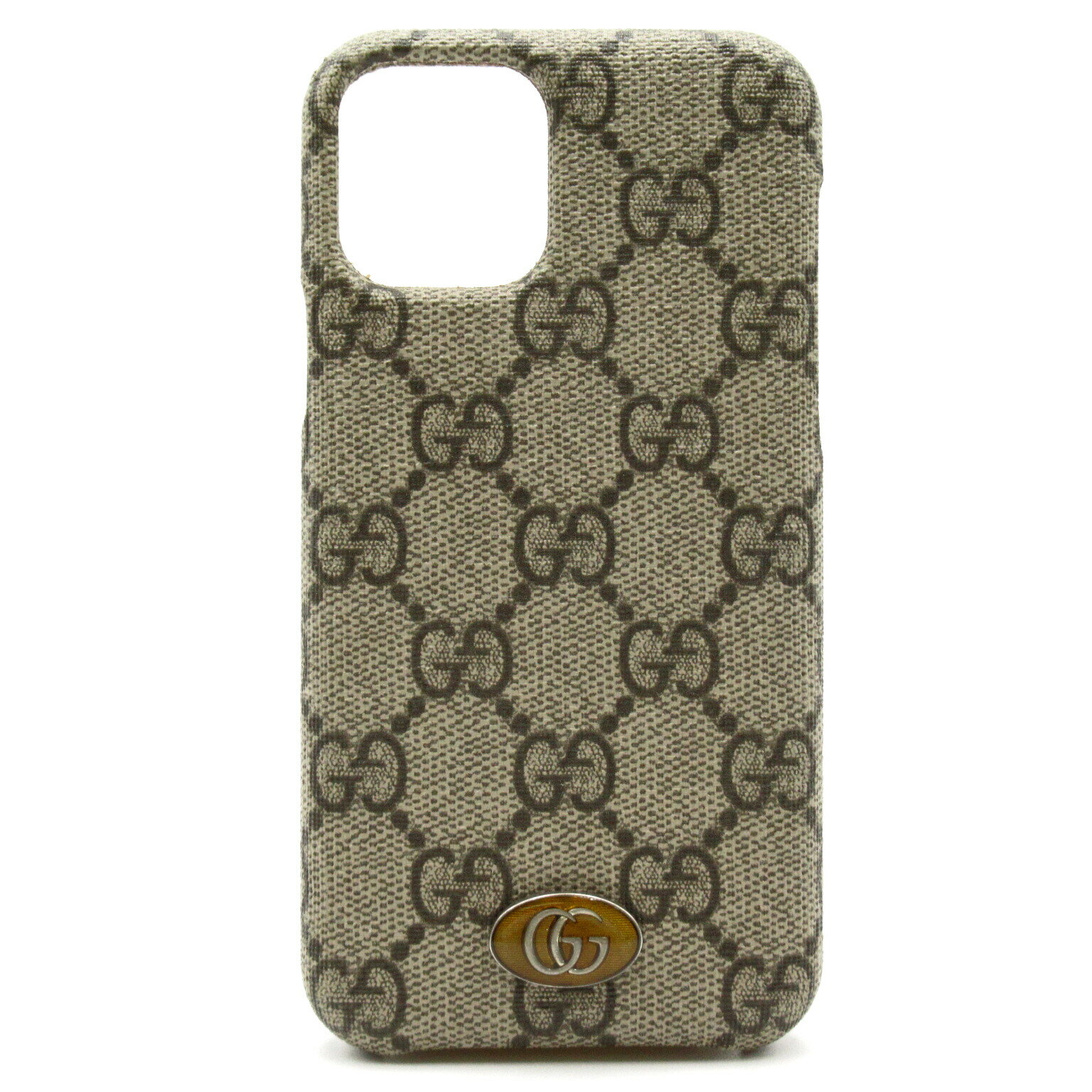 ▼8/30まで!全品ポイント5倍＆最大3万円OFFクーポン▼ グッチ GUCCI iphoneケース アクセサリー PVCコーティングキャンバス GGスプリーム メンズ レディース ベージュ系 / ブラウン系 ベージュ x エボニー 625714 【中古】 | ブランド雑貨 ブランド小物 雑貨