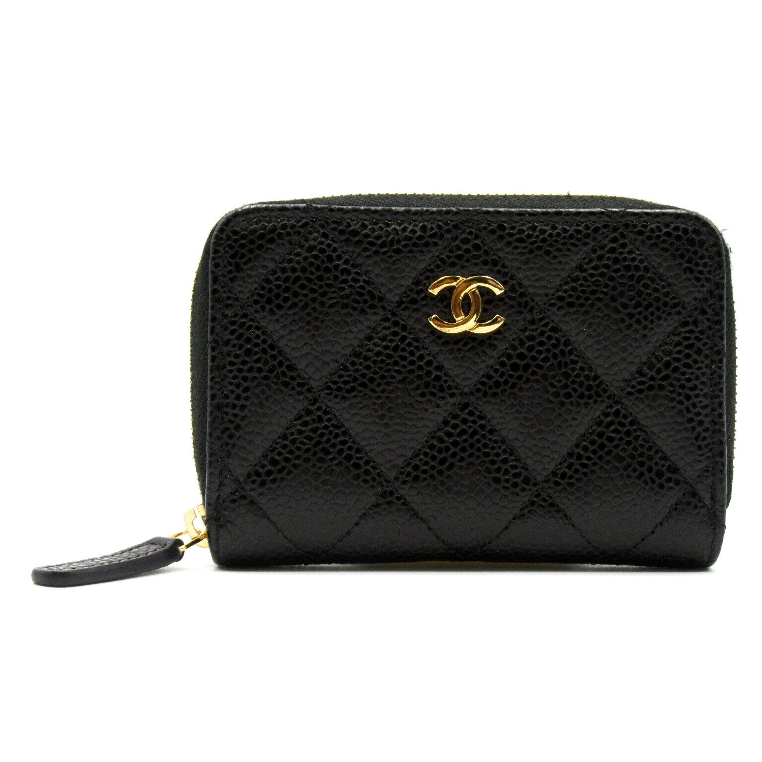 シャネル CHANEL コインケース 財布 キャビアスキン(グレインド カーフ) メンズ レディース ブラック系 ブラック A69271 【中古】のサムネイル