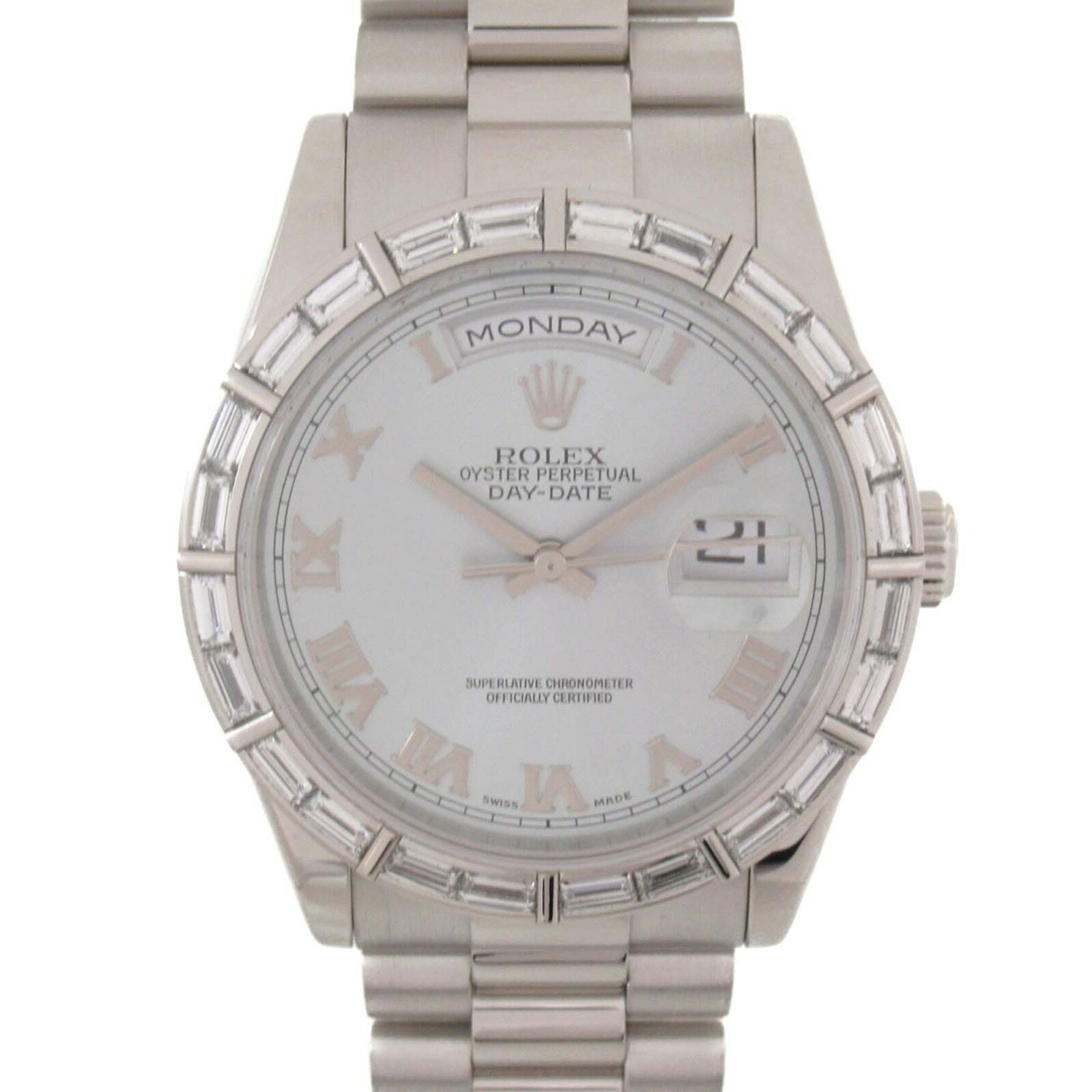 ロレックス ROLEX デイデイト 腕時計 時計 Pt950プラチナ ダイヤモンド メンズ シルバー系 SL 118366 【中古】 | ブランド ブランド時計 ブランド腕時計 ウォッチ