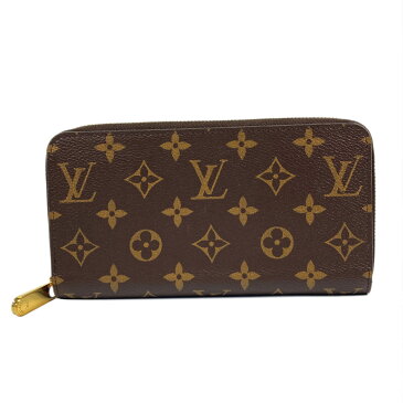 ルイ・ヴィトン LOUIS VUITTON ジッピー・ウォレット ラウンド長財布 財布 PVCコーティングキャンバス モノグラム レディース ブラウン系 コクリコ M41896 【中古】 | ブランド ブランド財布 レディース財布 サイフ