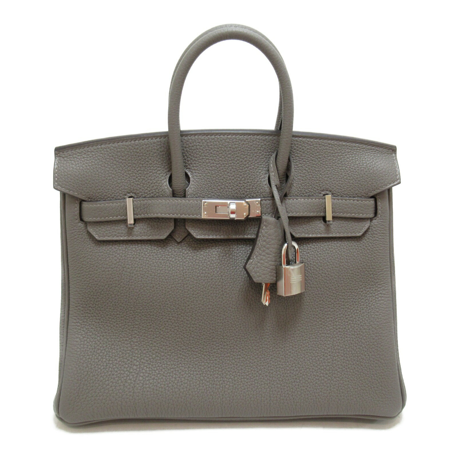 エルメス HERMES バーキン25 ハンドバッグ ハンドバッグ バッグ レザー トゴ レディース グレー系 グリメイヤー グリメイヤー/U刻/SIL 【中古】のサムネイル
