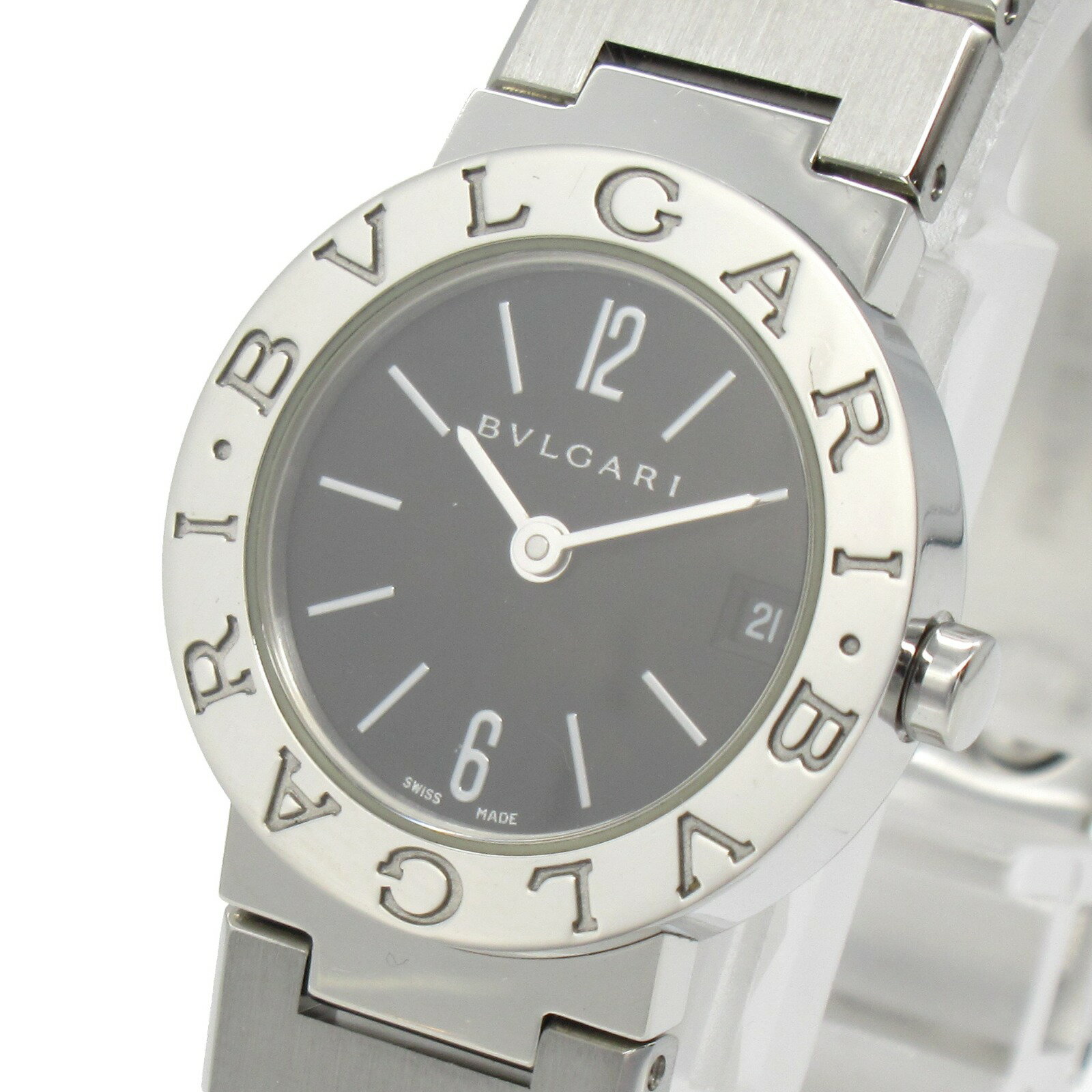 ブルガリ BVLGARI ブルガリ ブルガリ 腕時計 ウォッチ 腕時計 時計 ステンレススチール レディース ブラック系 BB23SS 【中古】